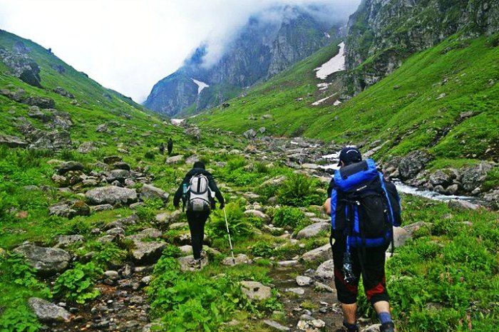 Trekking dans la nature